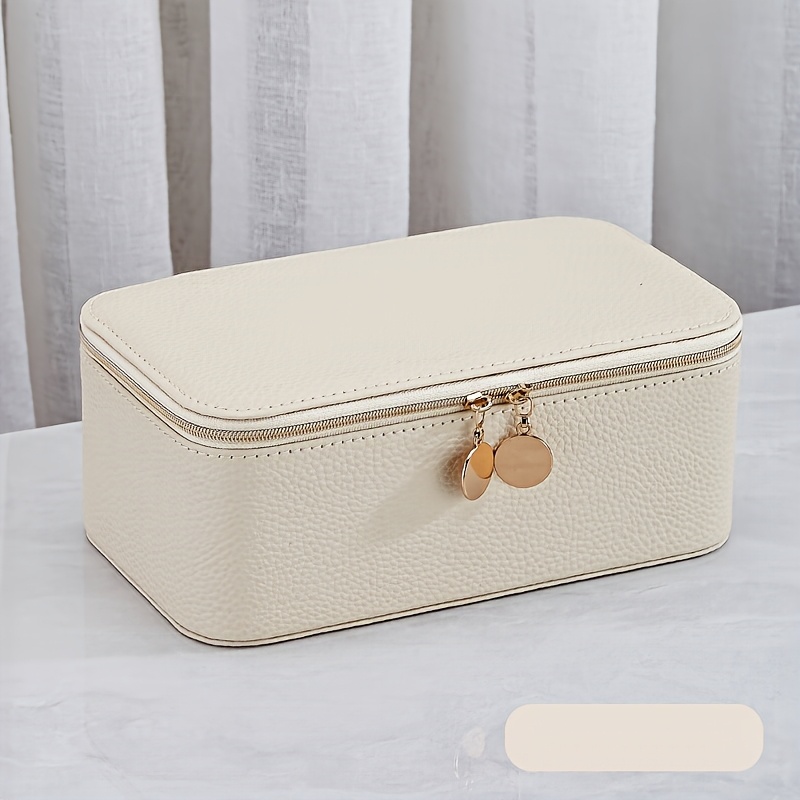 New Jewelry Box with 12 Storage Bags for Earrings and Rings